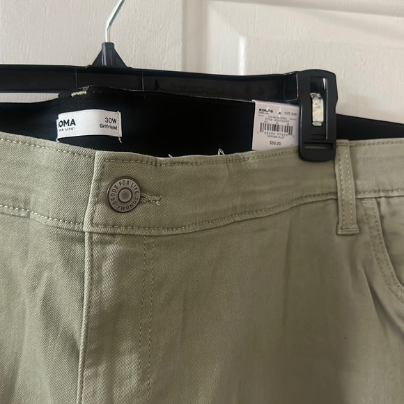 *FINAL* SONOMA GIRLFRIEND ANKLE JEANS: GREEN: NEW WITH TAGS: SIZE 30W - Picture 2 of 4